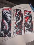 3D Printed Dragon Bookmarks - Fantasy Book Accessories Gift Set (6" x 2")