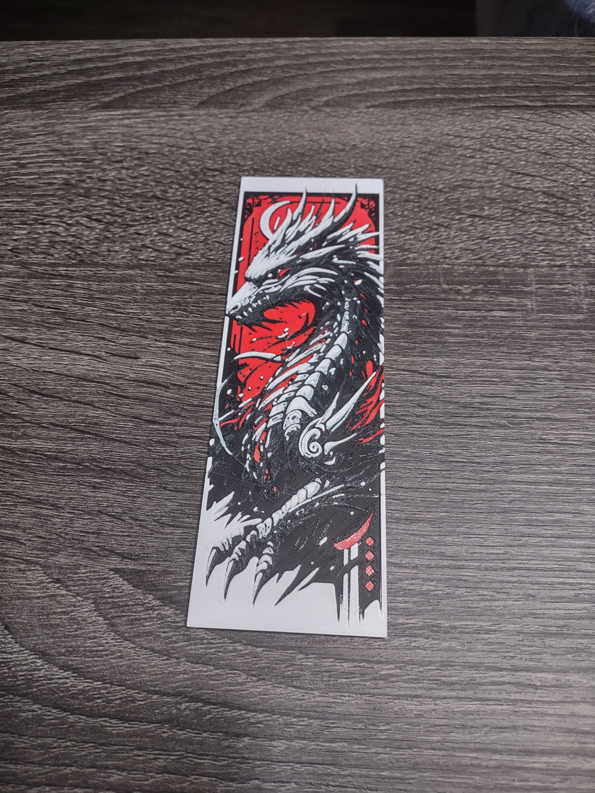 3D Printed Dragon Bookmarks - Fantasy Book Accessories Gift Set (6" x 2")