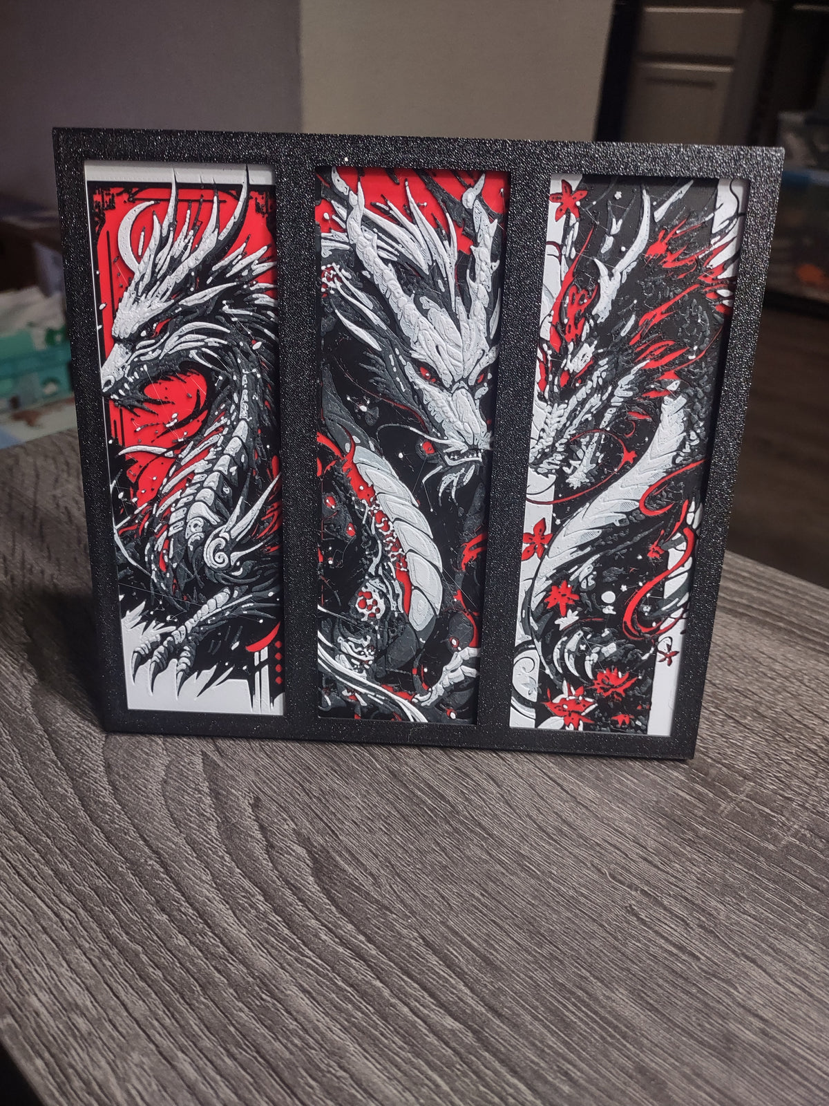 3D Printed Dragon Bookmarks - Fantasy Book Accessories Gift Set (6" x 2")