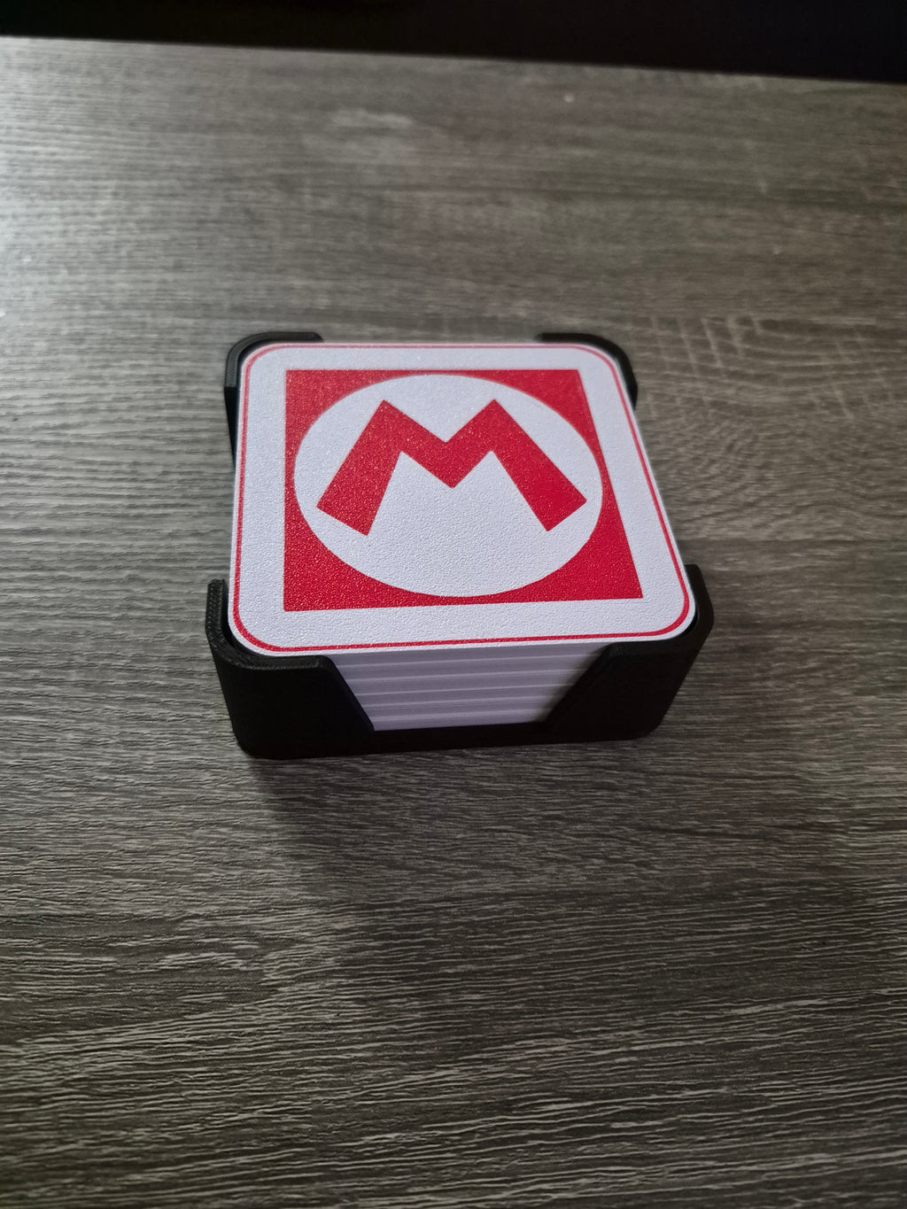 Retro Super Mario Coasters - 3D Printed Gaming Decor & Gamer Gift