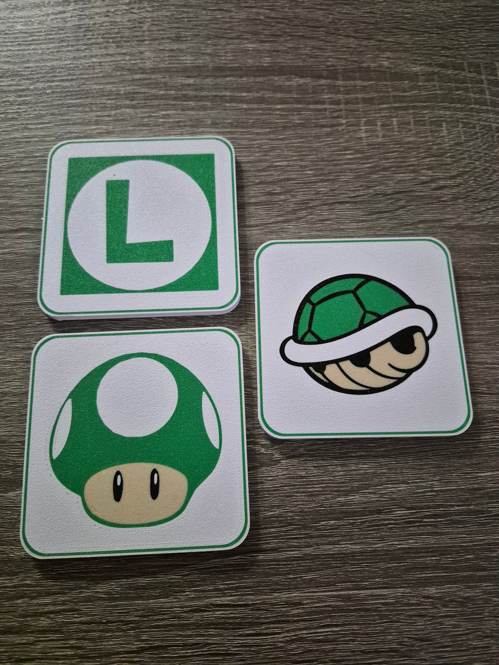 Retro Super Mario Coasters - 3D Printed Gaming Decor & Gamer Gift
