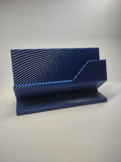 3D Printed Modern Business Card Holder - Minimalist Desk Organizer for Office & Professional Use