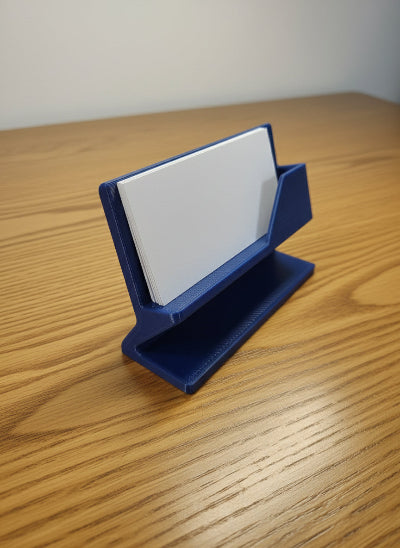 3D Printed Modern Business Card Holder - Minimalist Desk Organizer for Office & Professional Use